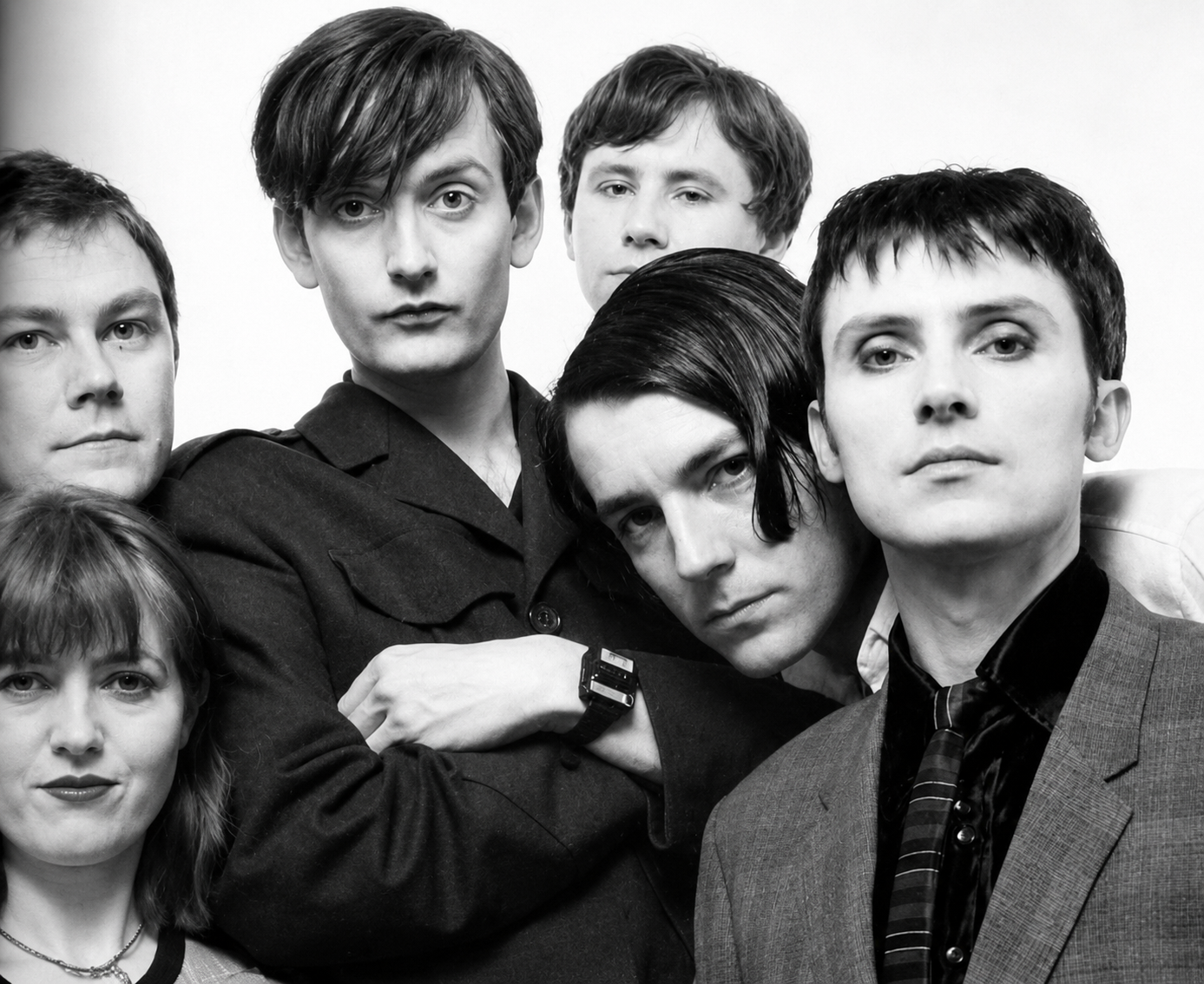 Pulp in their early-nineties pomp — Jarvis Cocker centre, with the band he formed at school in Sheffield.