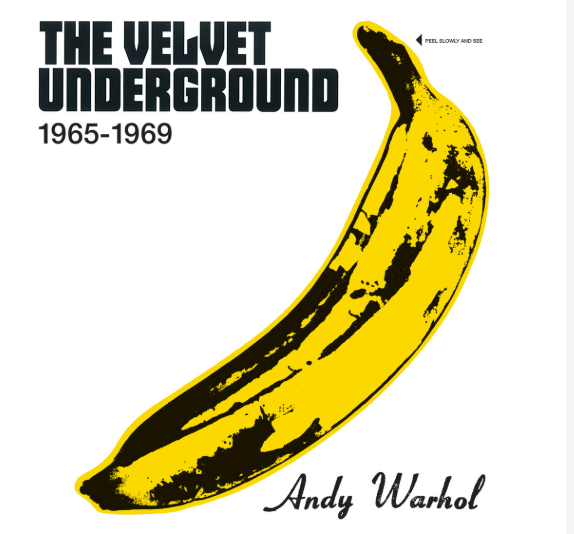 The Velvet Underground 1965–1969 compilation cover featuring Andy Warhol's yellow banana design